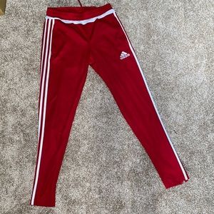 Red Adidas Trackstar Pants (Unisex)